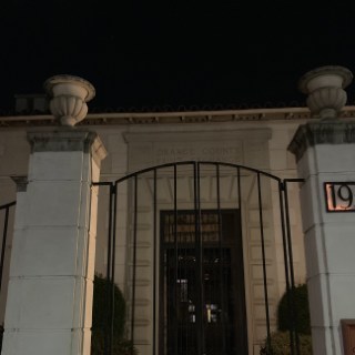 a close up of a brick building