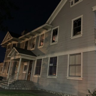 a close up of a brick building