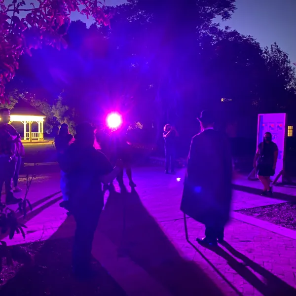 a group of people standing on a stage