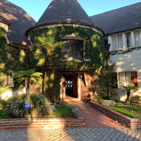 a castle on top of a building