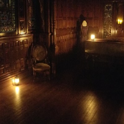 a view of a city at night