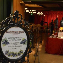 a sign in front of a mirror