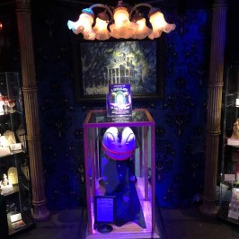 a store front at night