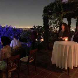 a group of people in a room