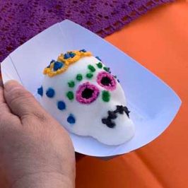 a piece of food on a table