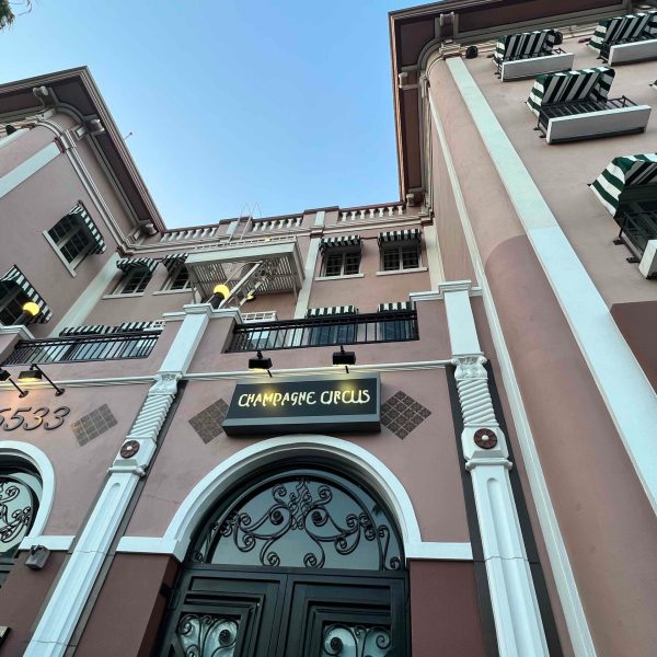 a clock on the side of a building